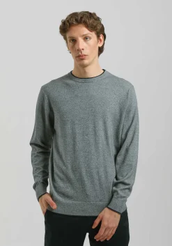 Maglia girocollo doppio collo