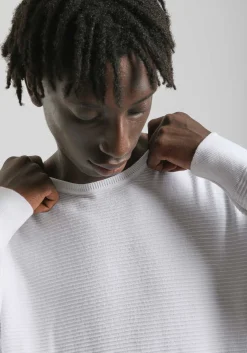 Maglia girocollo in cotone