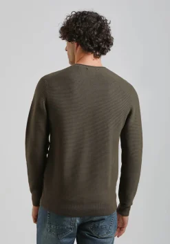 Maglia girocollo strutturato