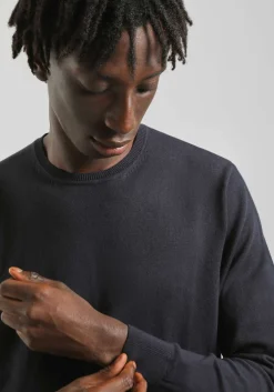 Maglia girocollo tinta unita