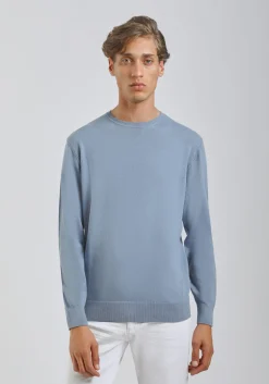 Maglia girocollo tinta unita