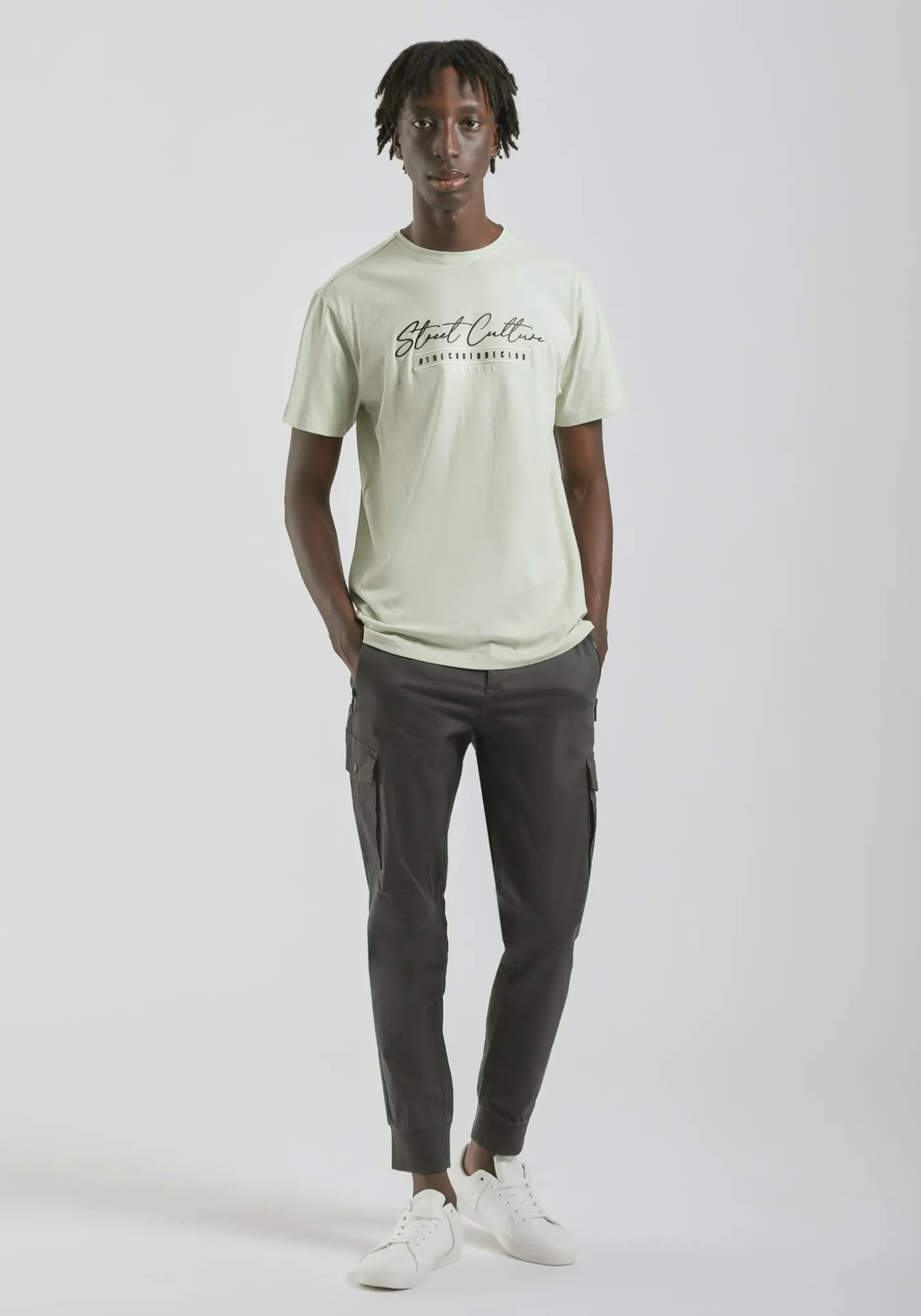 Pantalone cargo in cotone
