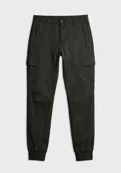 Pantaloni cargo con elastici alle caviglie