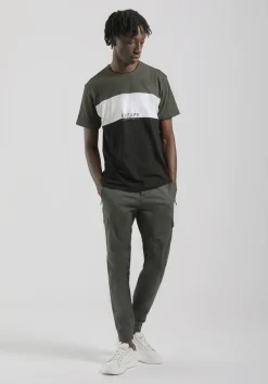 Pantaloni cargo con elastici alle caviglie