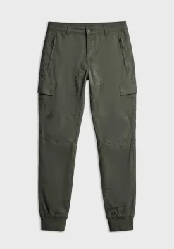 Pantaloni cargo con elastici alle caviglie