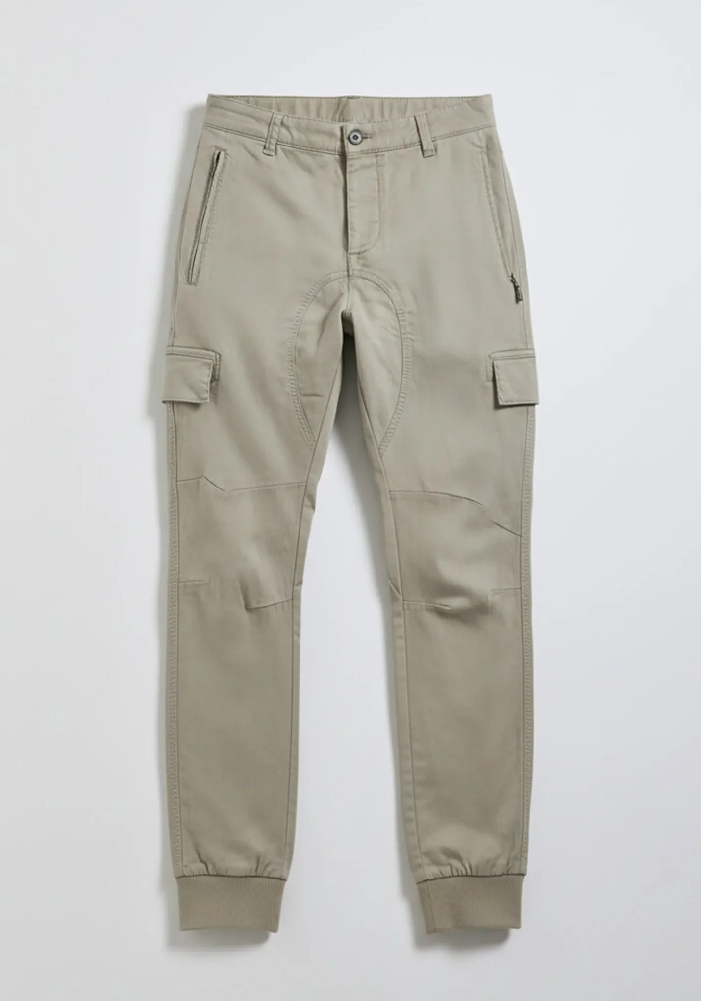 Pantaloni cargo con elastici alle caviglie