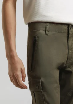 Pantaloni cargo in cotone