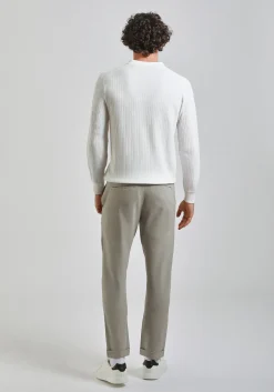 Pantaloni chino con fantasia