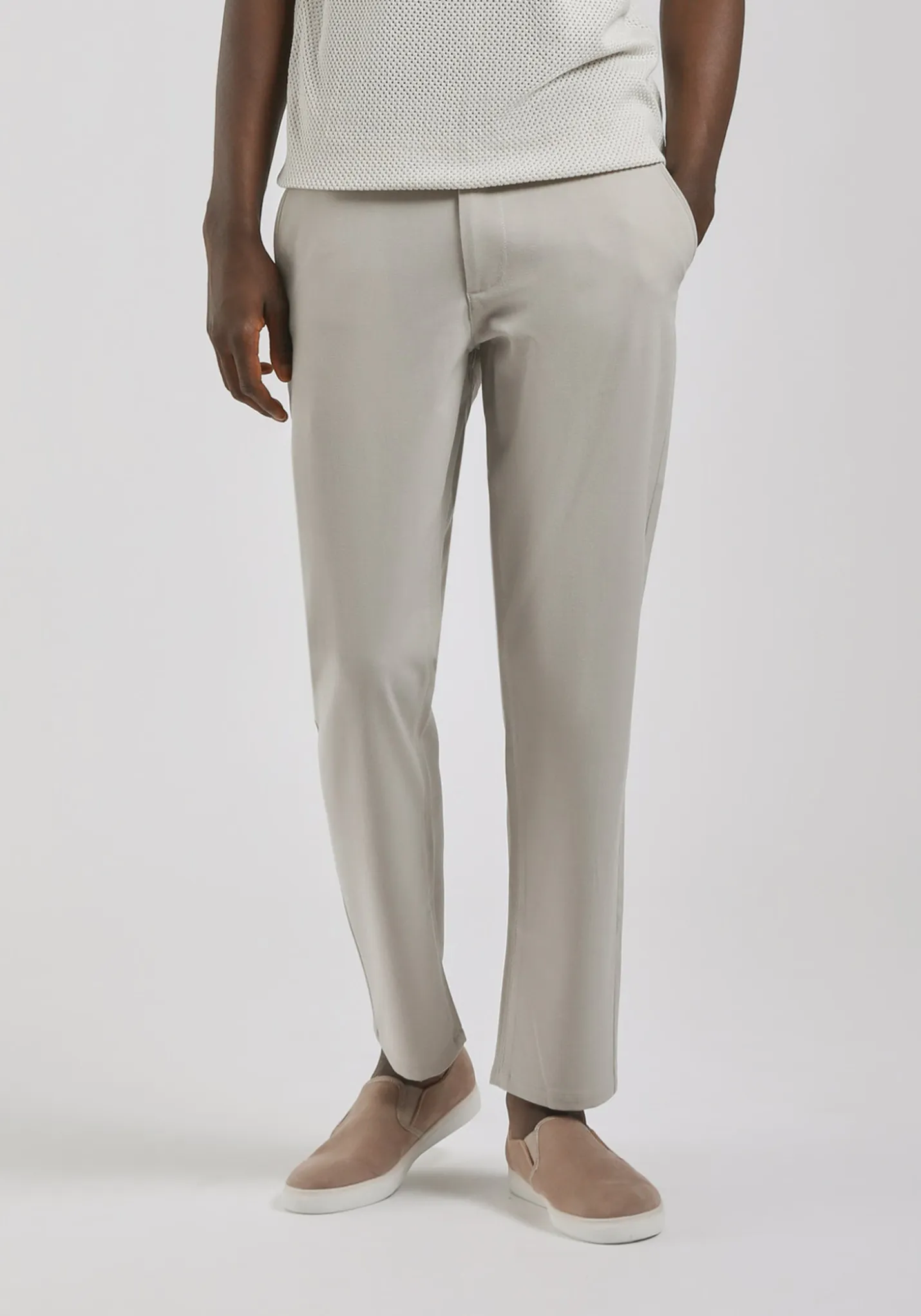 Pantaloni chino misto viscosa
