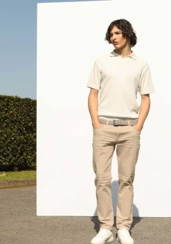 Pantaloni cinque tasche in cotone