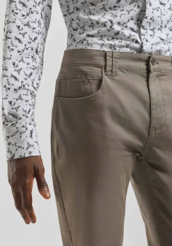 Pantaloni cinque tasche in cotone