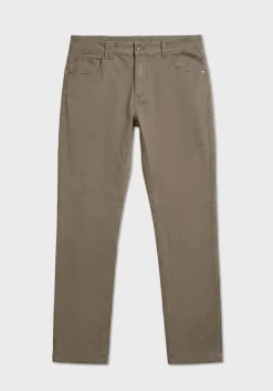 Pantaloni cinque tasche in cotone
