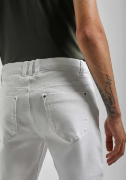 Pantaloni cinque tasche in cotone