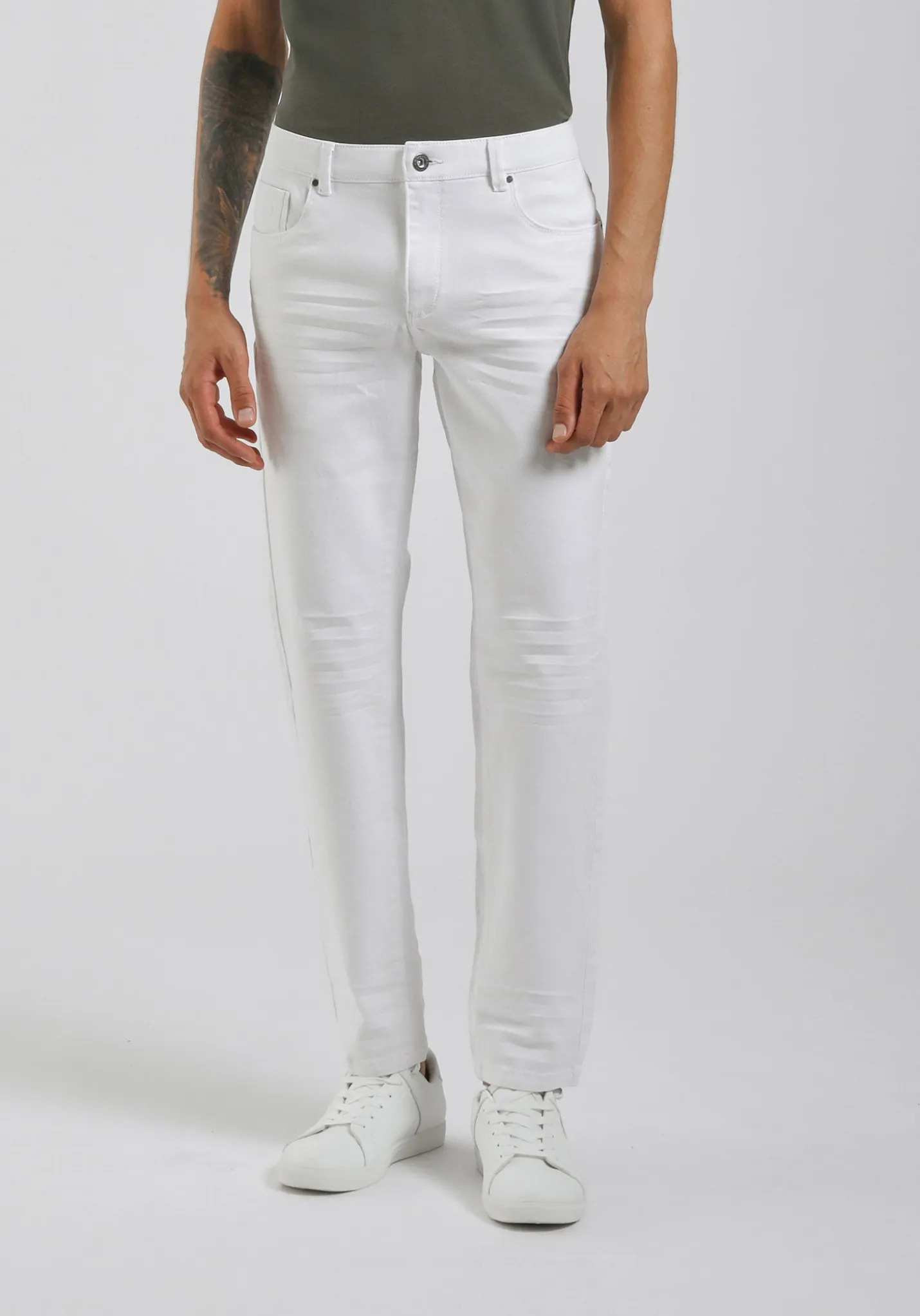 Pantaloni cinque tasche in cotone
