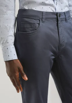 Pantaloni cinque tasche in cotone