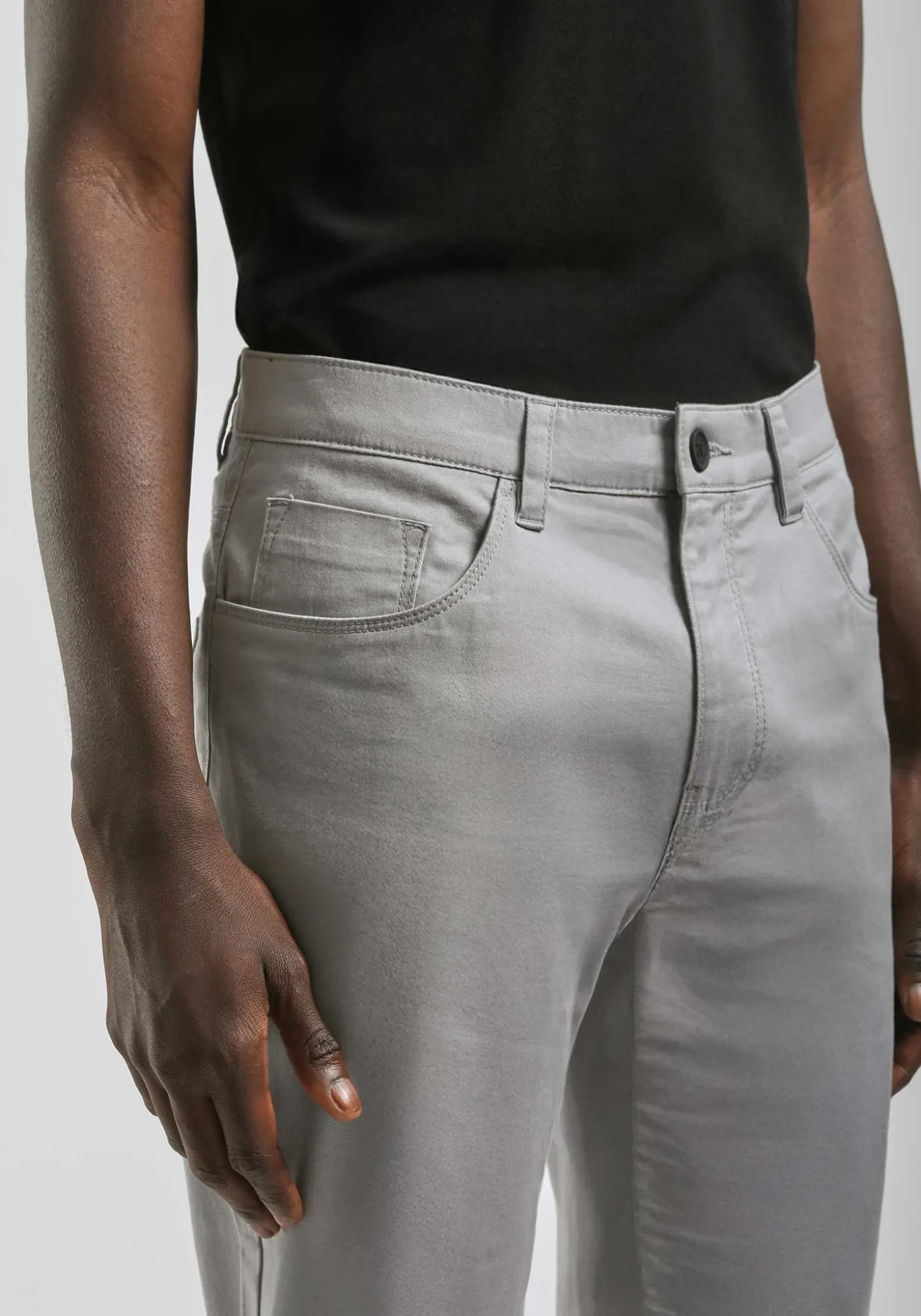 Pantaloni cinque tasche in cotone