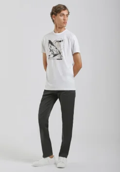 Pantaloni cinque tasche in cotone