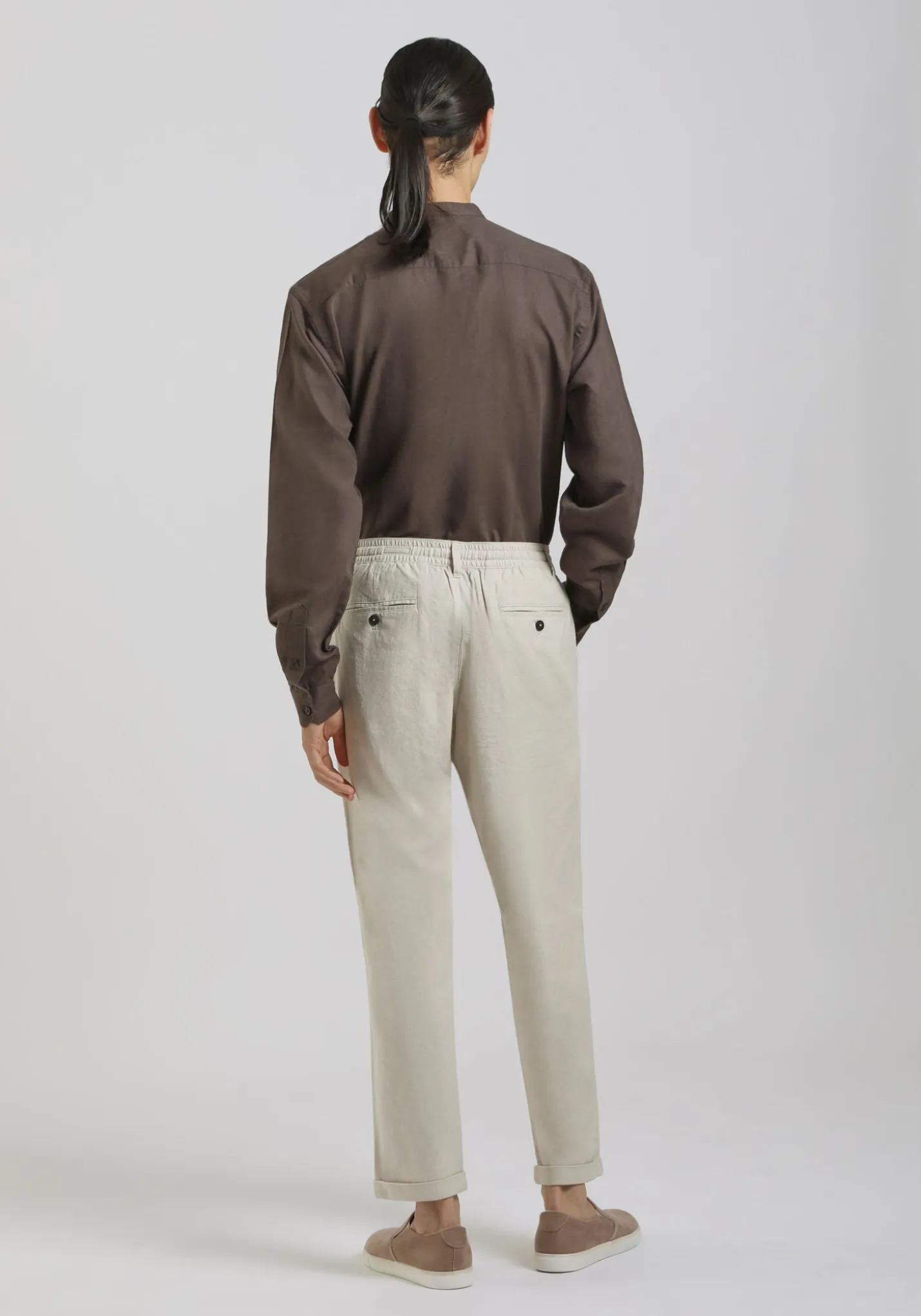 Pantaloni misto lino