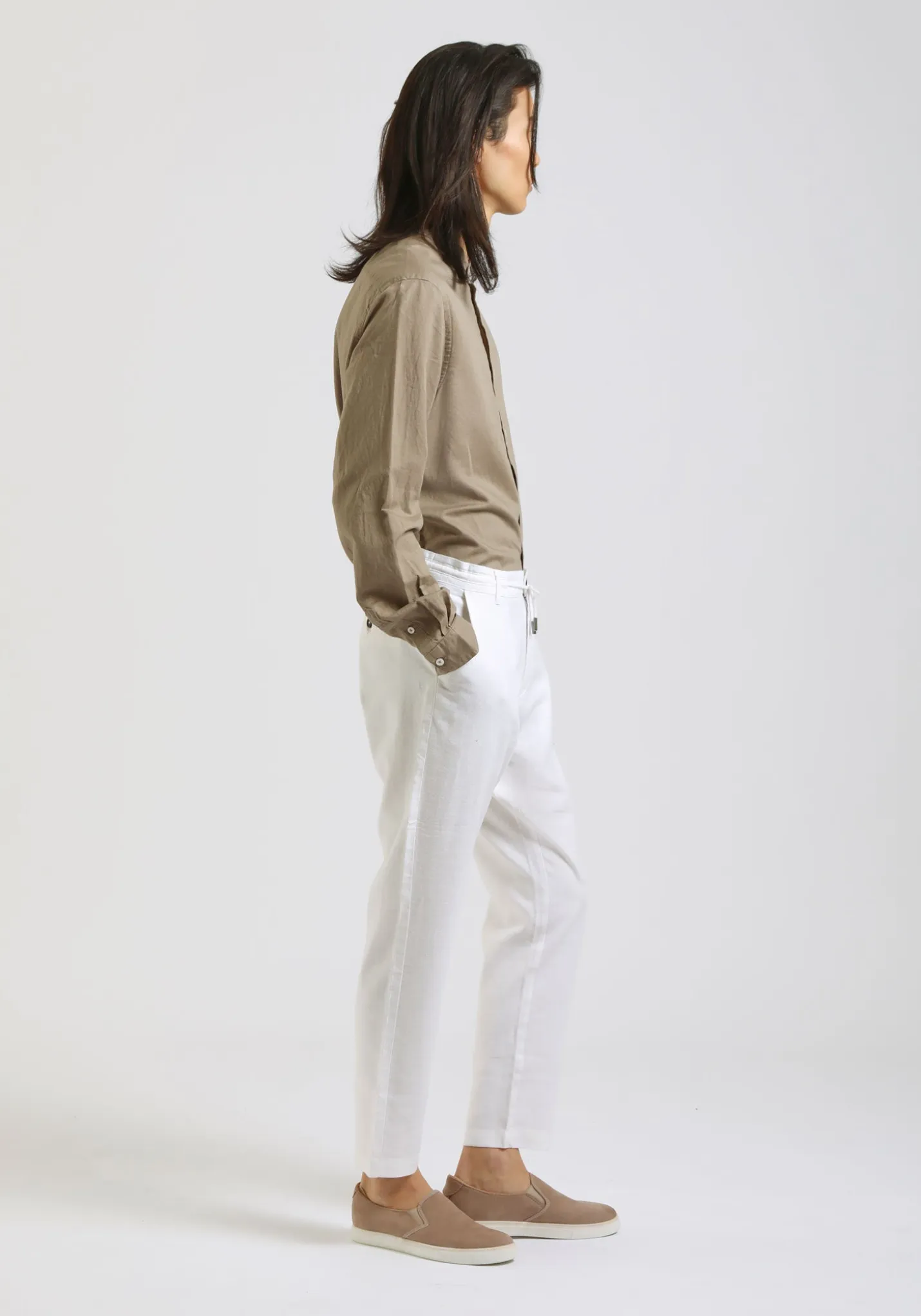 Pantaloni misto lino