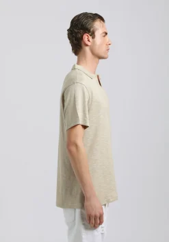 Polo effetto lino