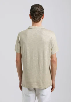 Polo effetto lino
