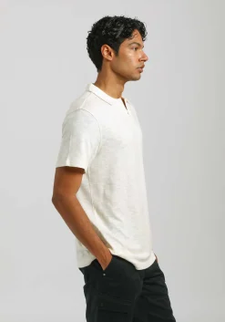 Polo effetto lino