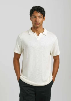 Polo effetto lino