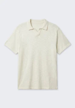 Polo effetto lino