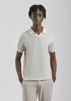 Polo in maglia forata