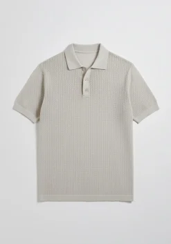 Polo in maglia forata