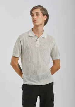 Polo in maglia forata