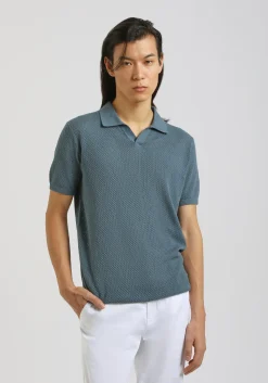 Polo in maglia forata