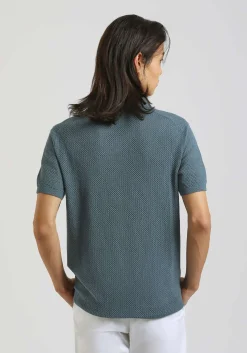 Polo in maglia forata