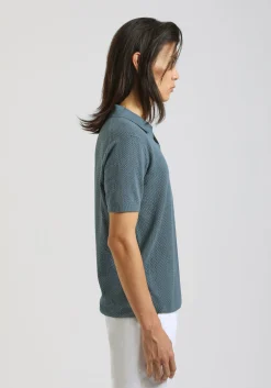 Polo in maglia forata