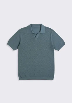 Polo in maglia forata