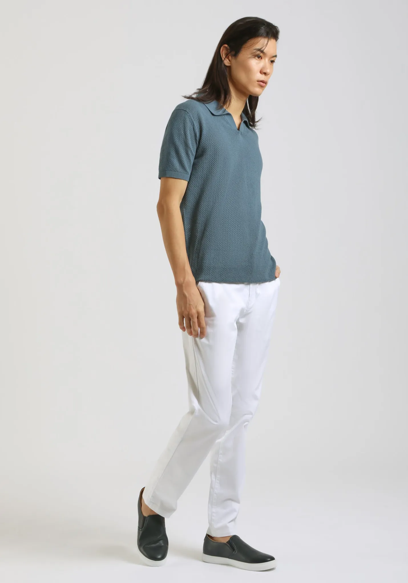Polo in maglia forata