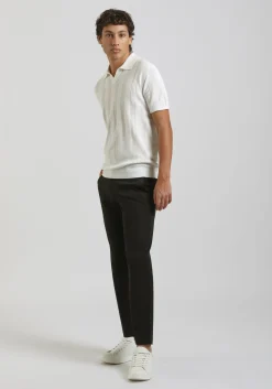 Polo in maglia rigata
