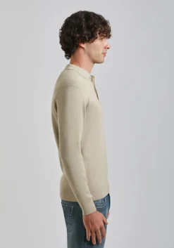 Polo manica lunga con bottoni