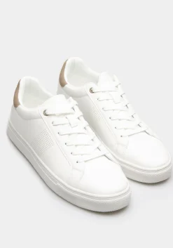 Sneakers effetto pelle