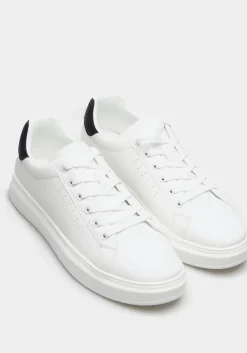 Sneakers effetto pelle