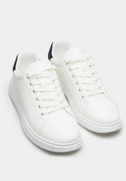 Sneakers effetto pelle