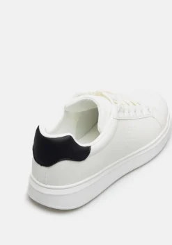 Sneakers effetto pelle