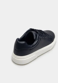 Sneakers effetto pelle