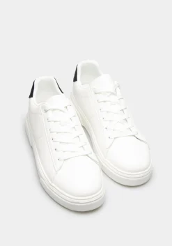 Sneakers effetto pelle
