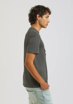 T-shirt con stampa a rilievo