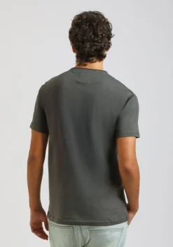 T-shirt con stampa a rilievo