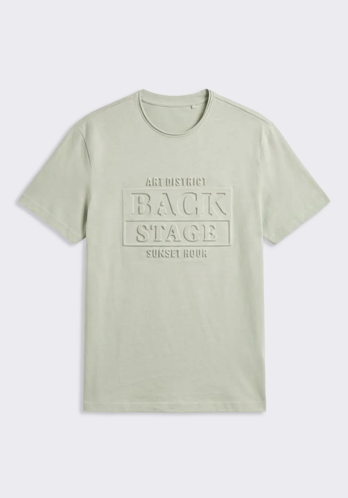 T-shirt con stampa a rilievo