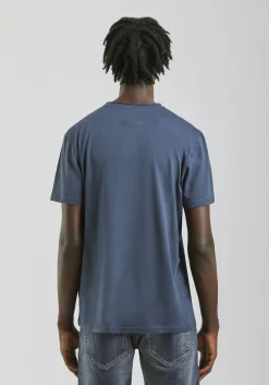 T-shirt con stampa a rilievo