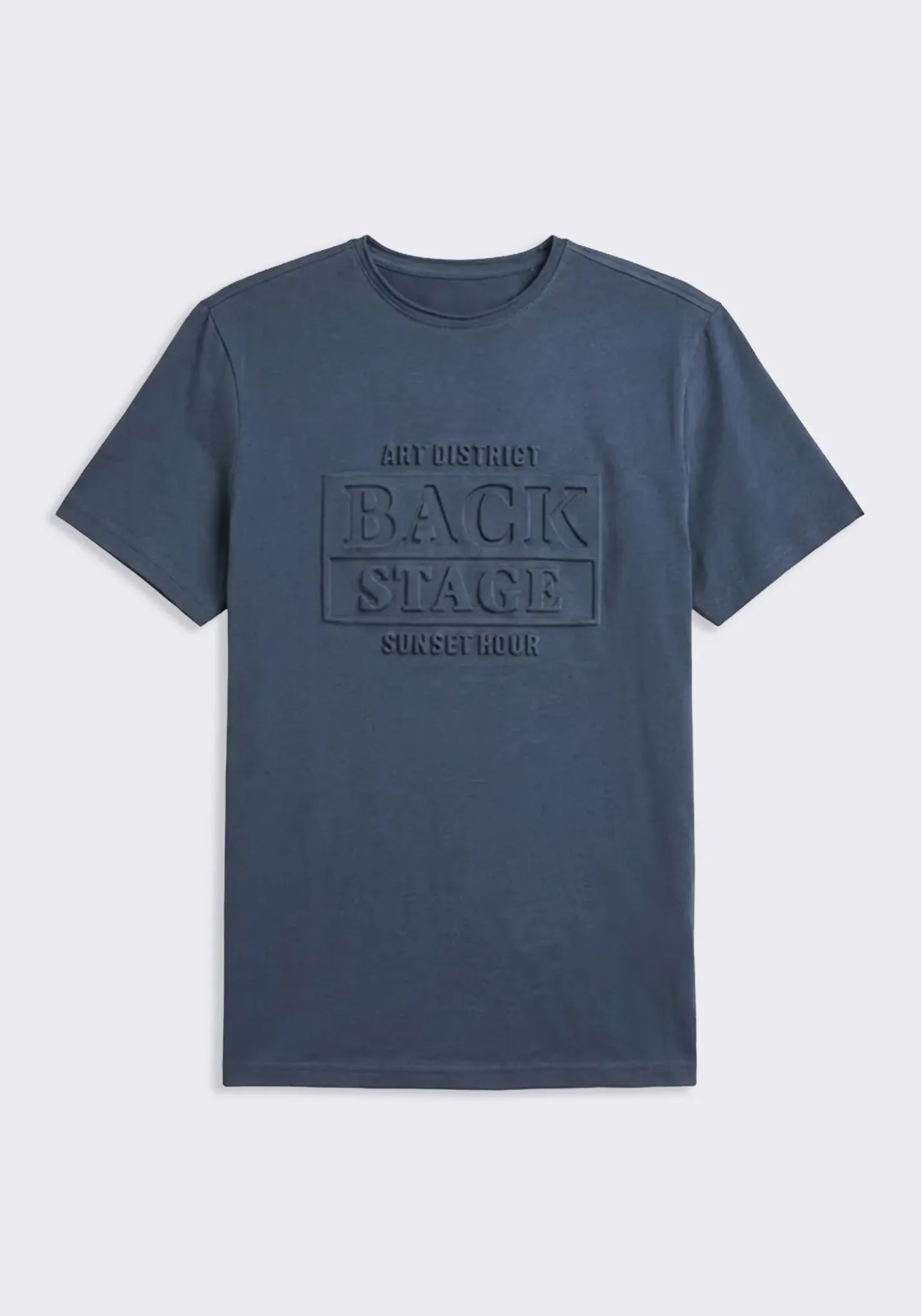 T-shirt con stampa a rilievo