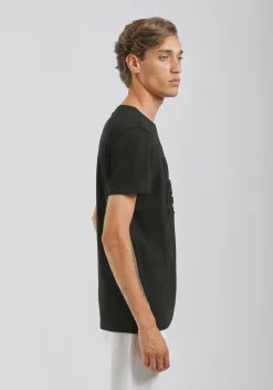T-shirt con stampa a rilievo